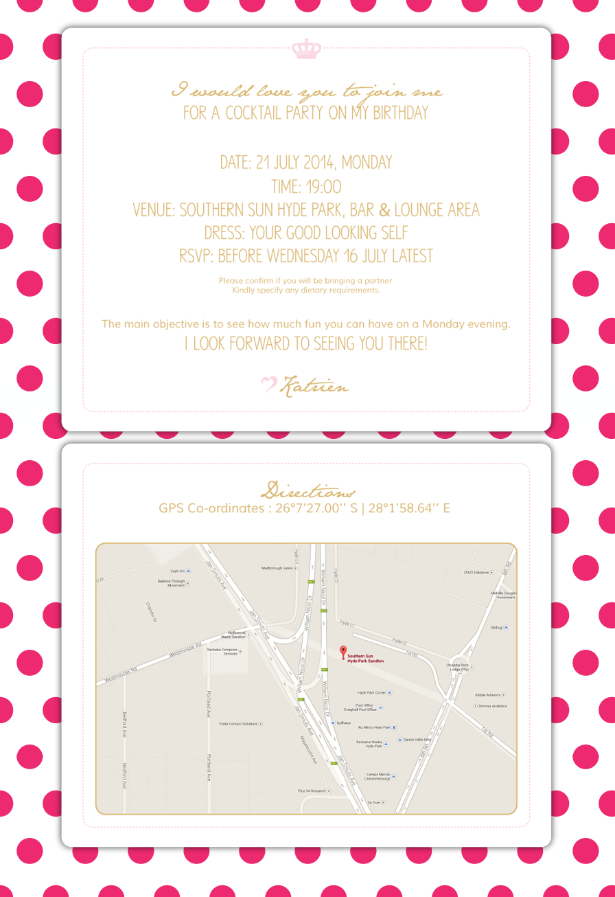 Katrien Birthday Invitation